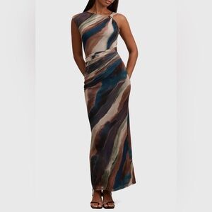 Ever New Multicolor Marble-Print Maxi Dress